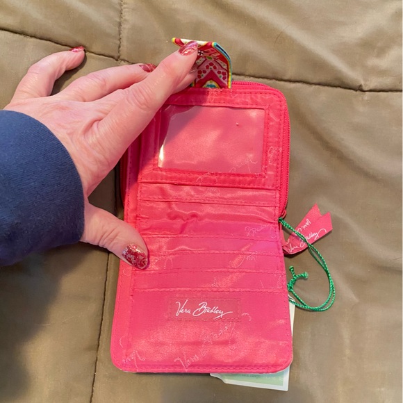 Vera Bradley Mini Zip Wallet Set. NWT. Tropical Flora - Picture 3 of 11